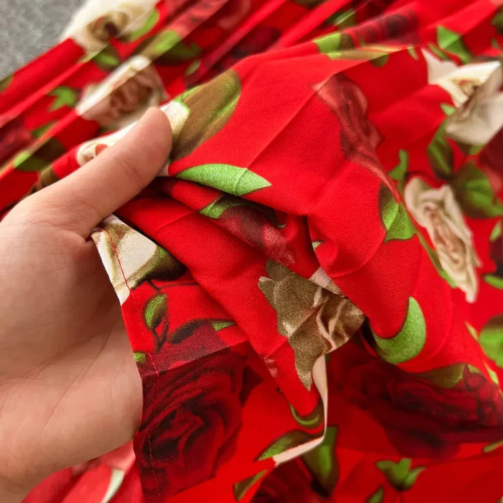 Print Drape Dress