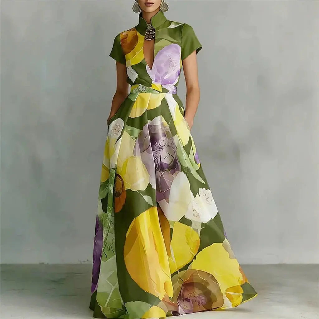 Waterfront Floral Dress