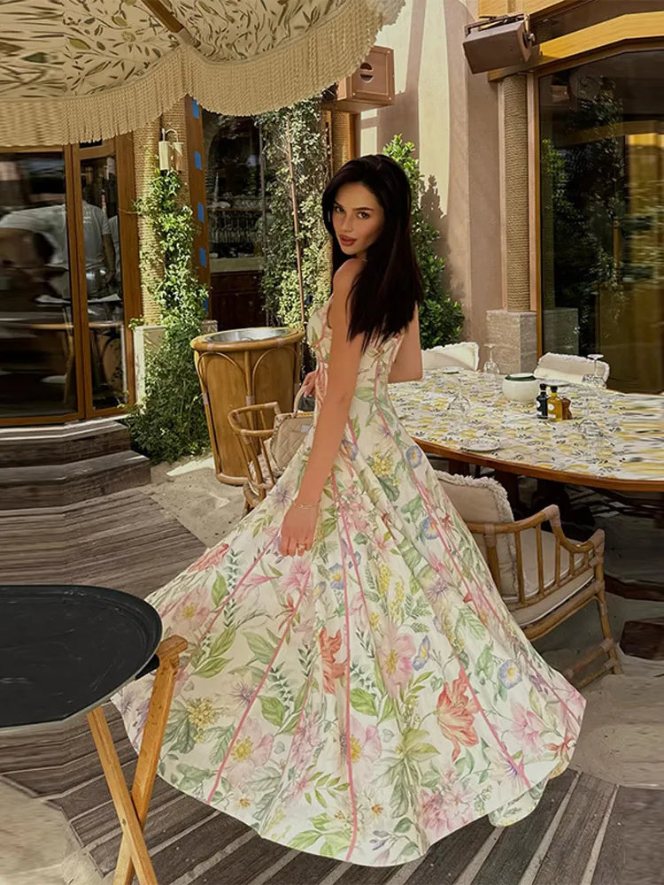 Elegant Halter Lady Dress