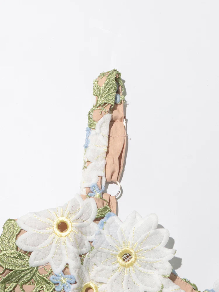 Floral Cutout Dress