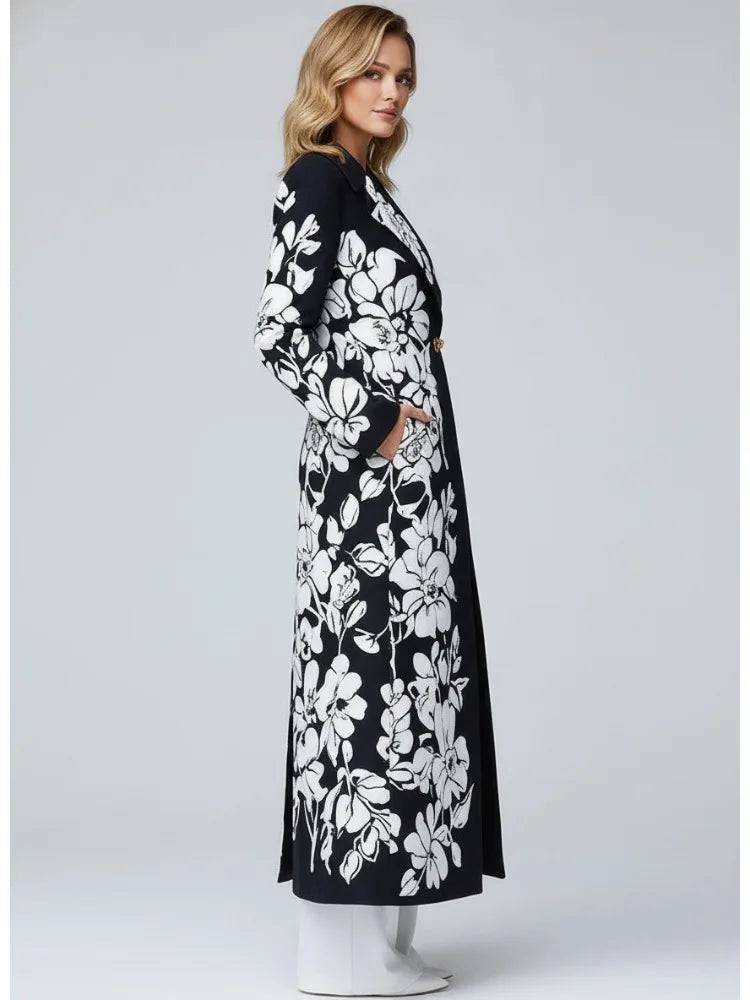 Floral Trench Coat