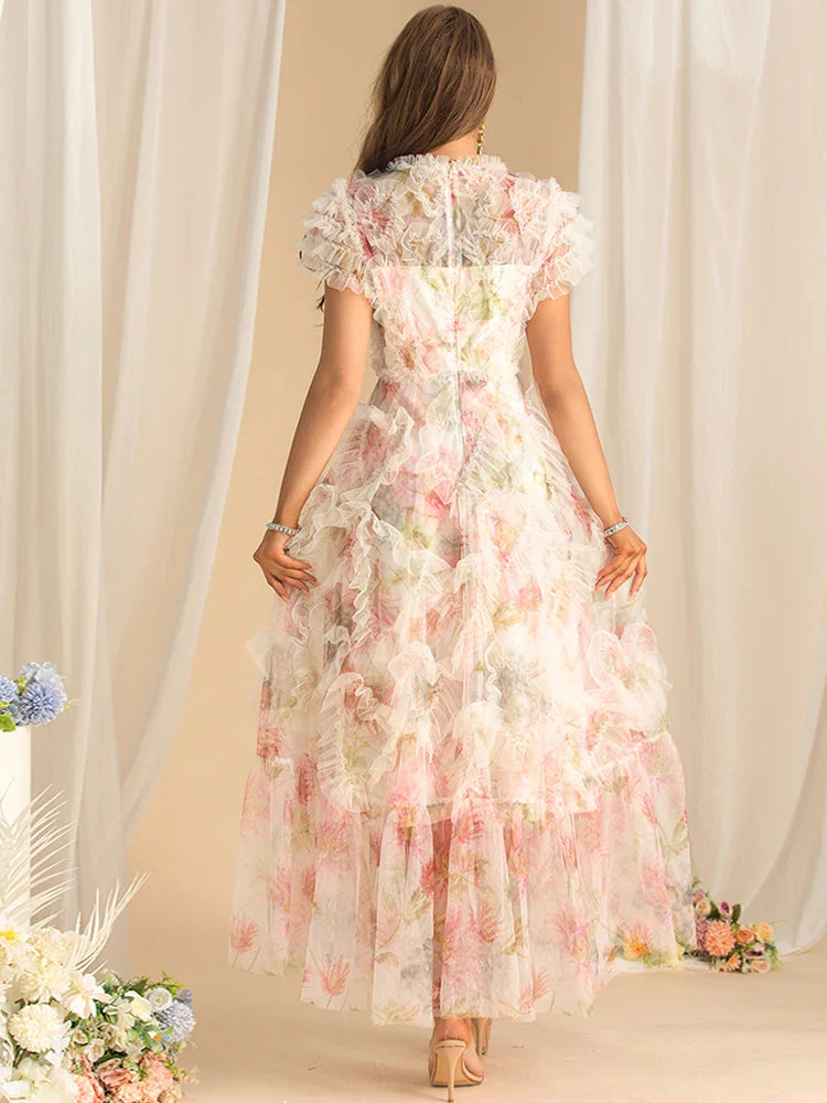 Frill Ball Gown