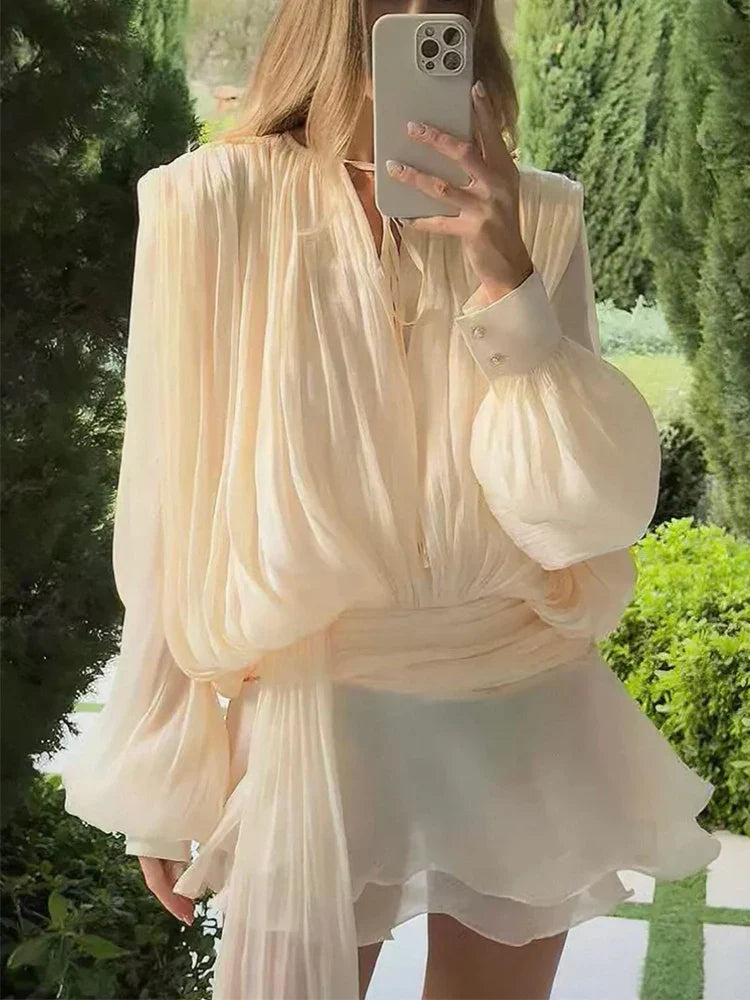 Blouse Mini Dress
