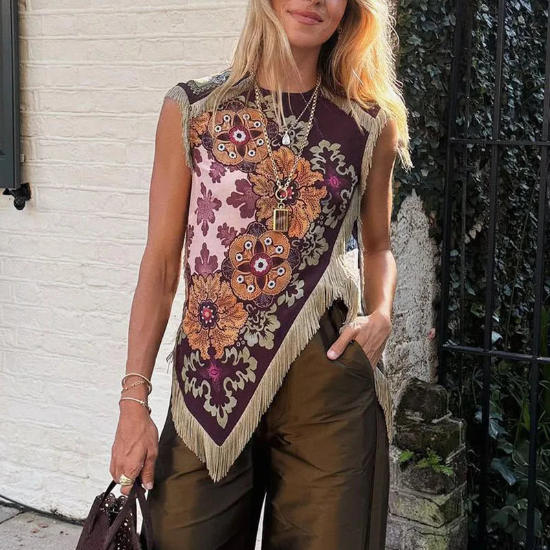 Tassel Irregular Top