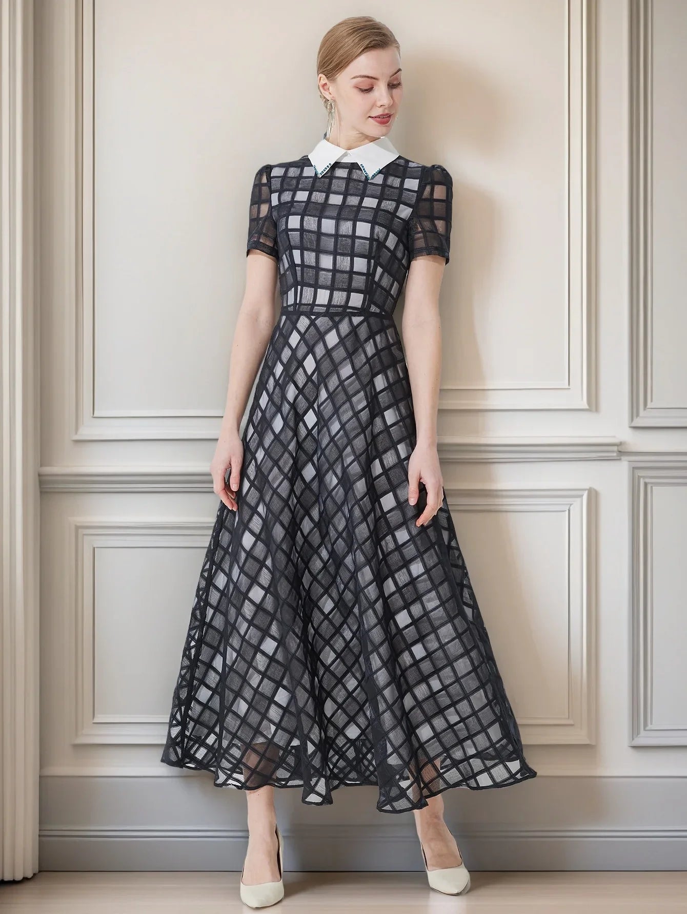 Retro British Fitted Dress
