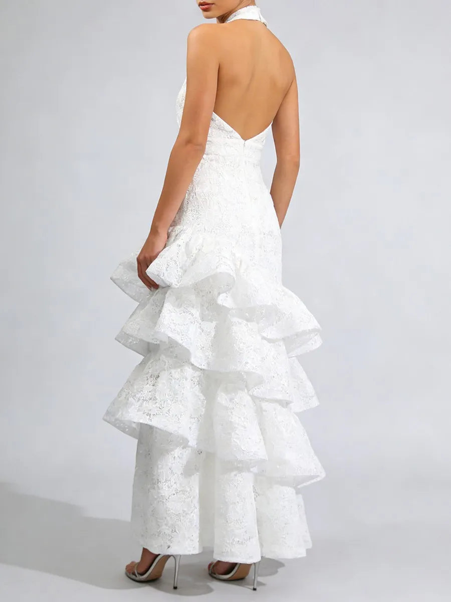 Halter Ruffle Dress