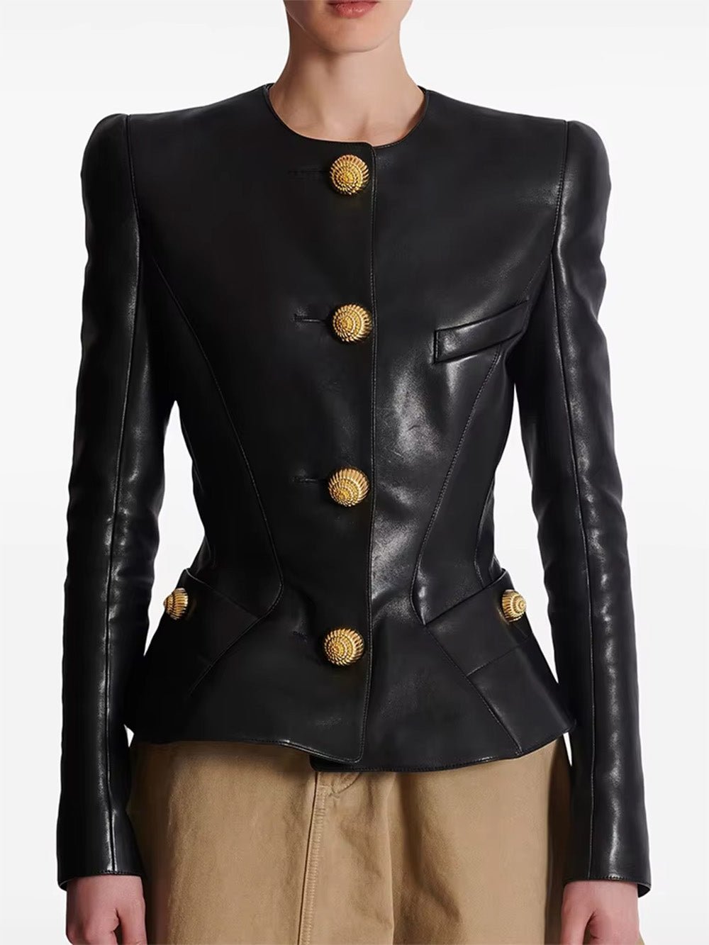 Amelie Sculpted Button Jacket