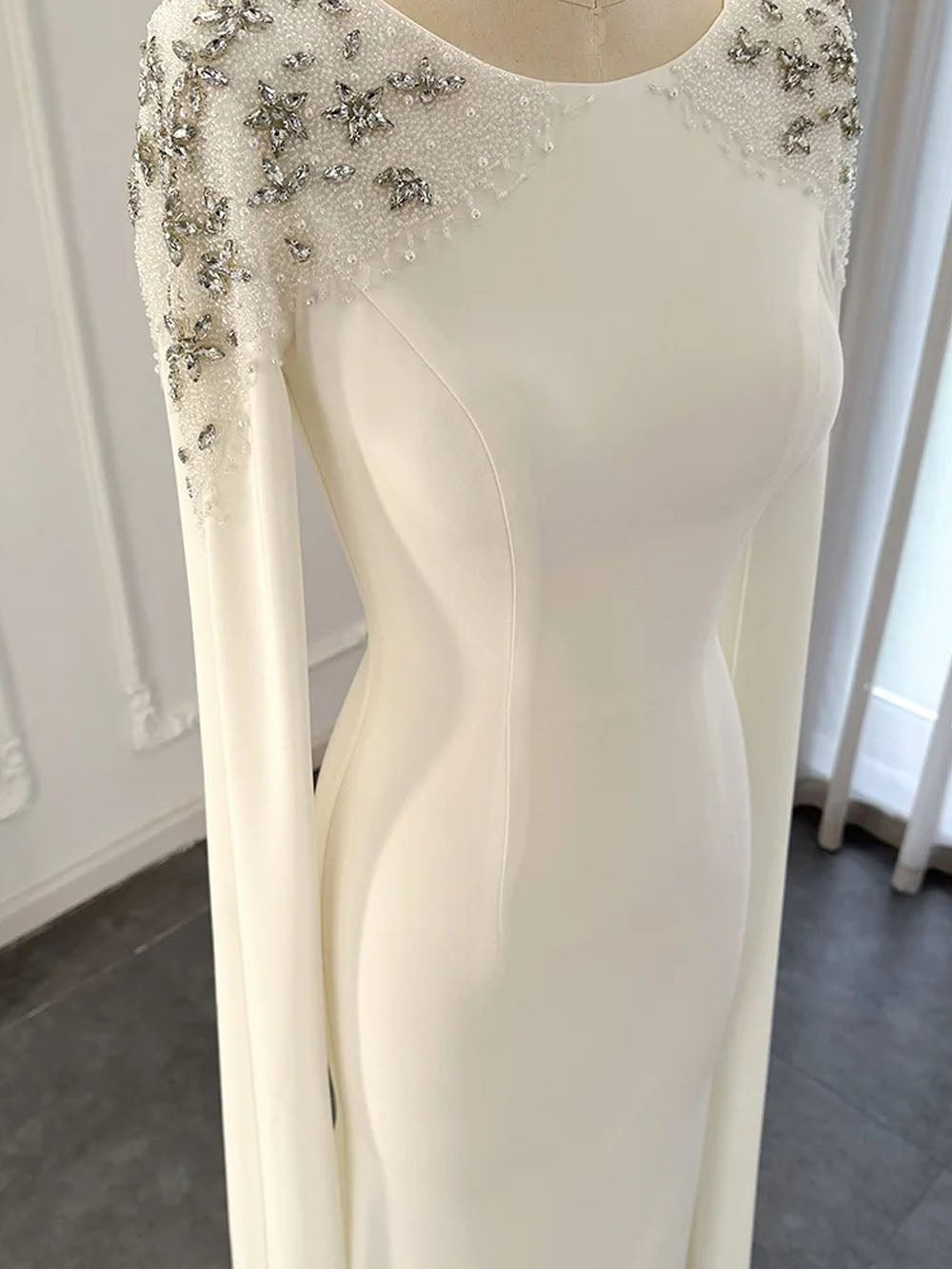 Evangeline Cape Evening Gown