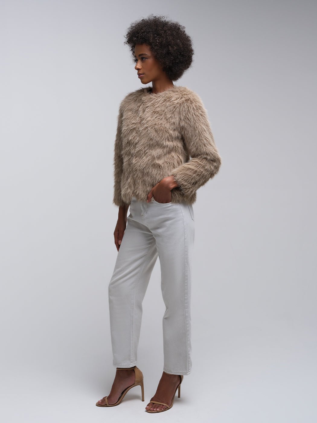 Leena Fluffy Slit Pullover