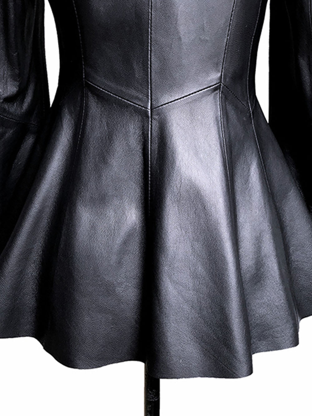 Sidney Leather Jacket in Black