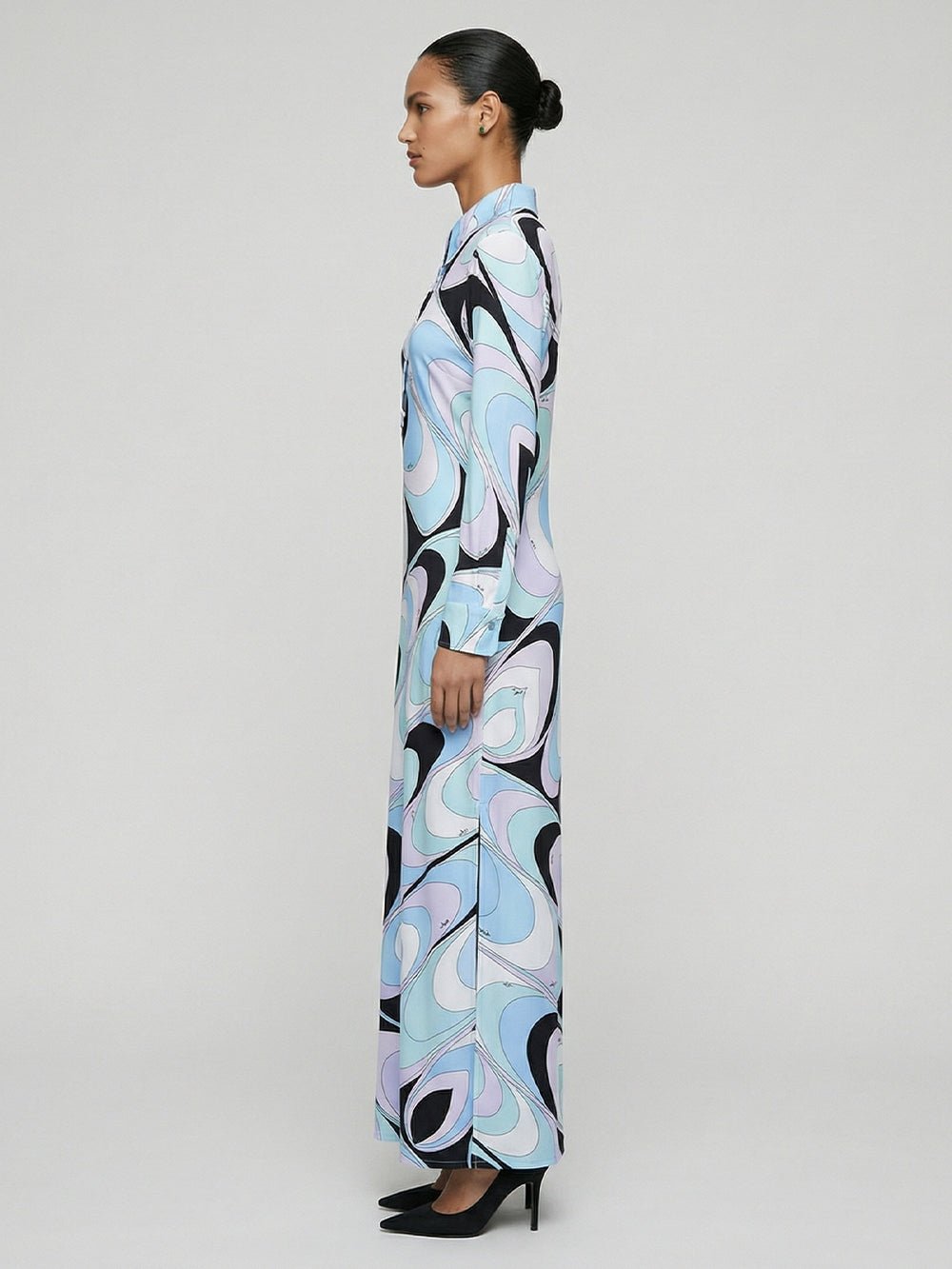 Vivienne Sky Swirl Maxi Dress