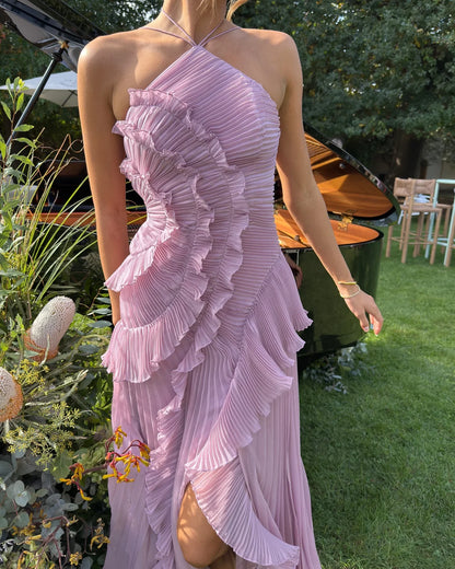 Nikki Strap Ruffles Dress