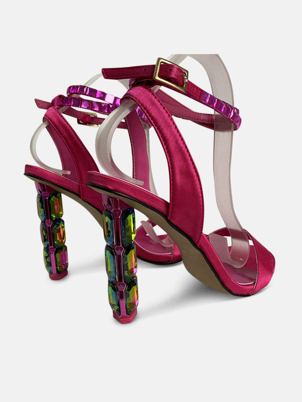 Natasha Diamond Ankle Heel Sandal