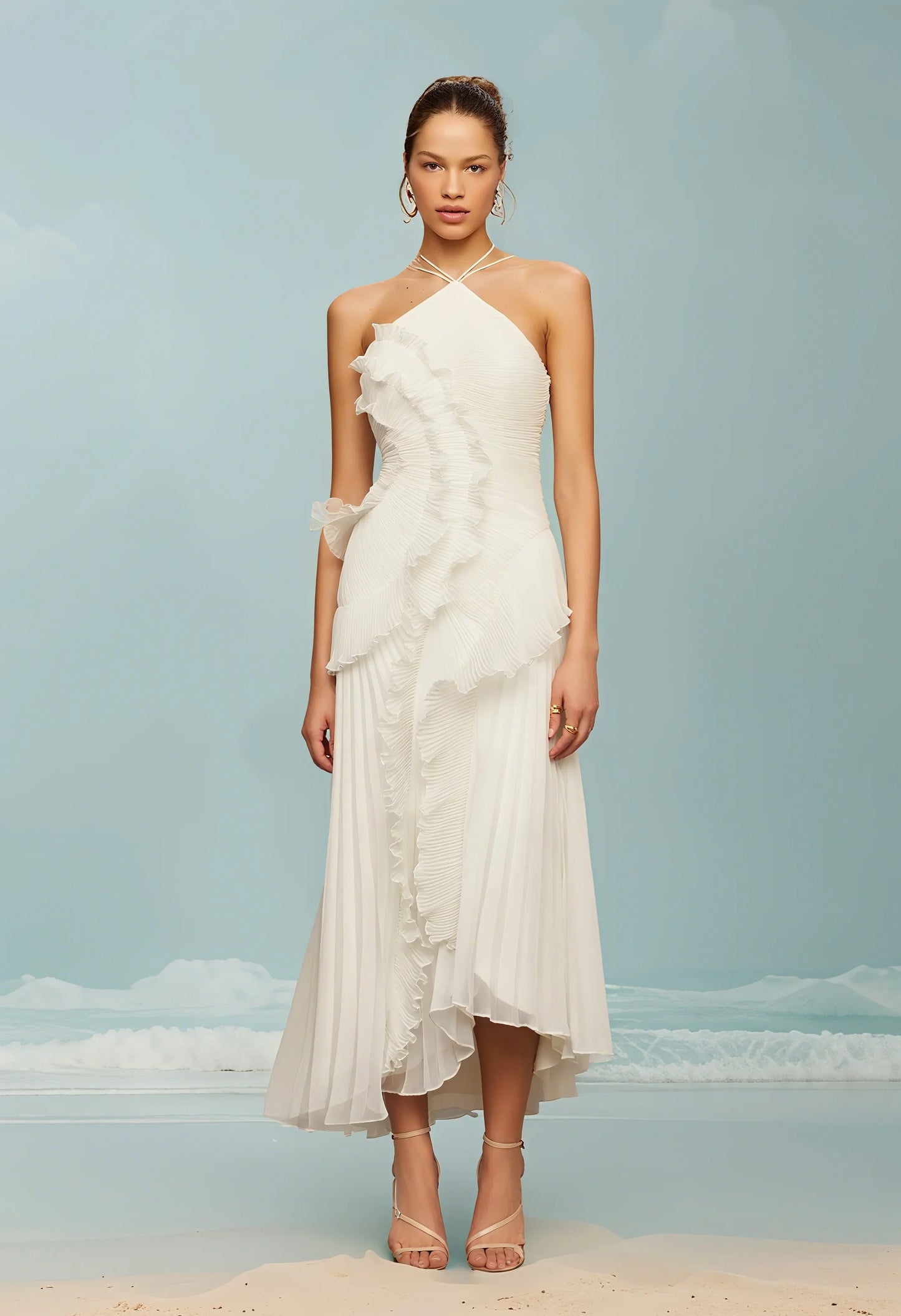 Nikki Strap Ruffles Dress
