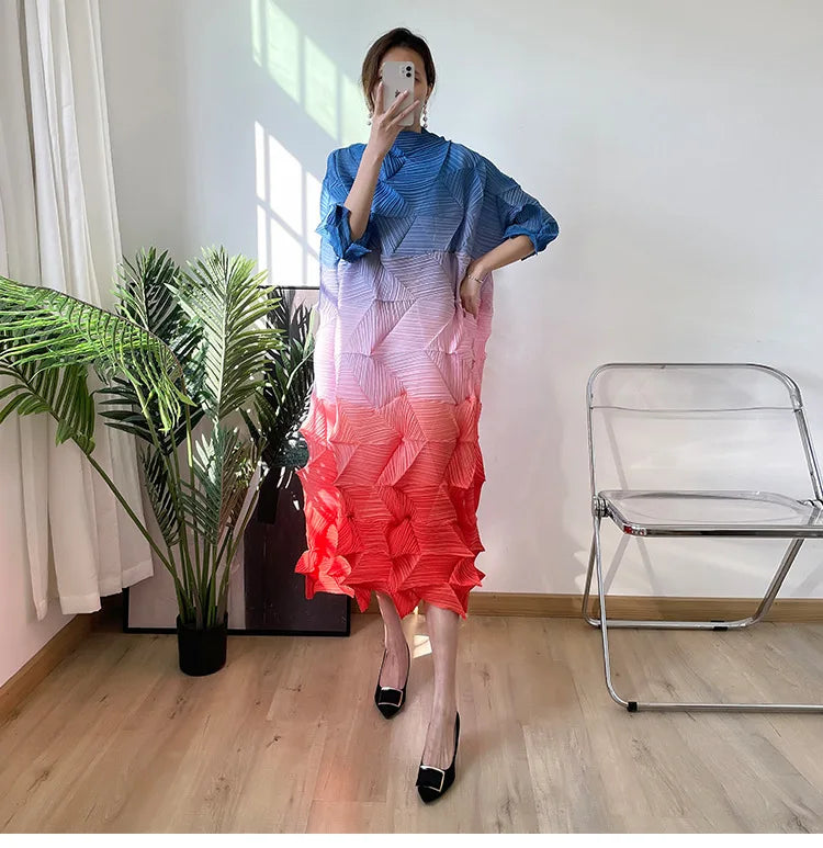 Diamond Pleated Dress