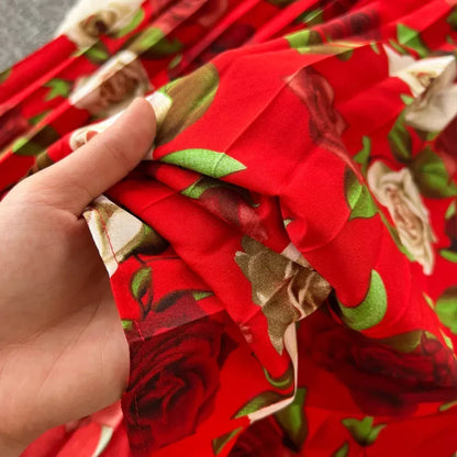 Print Drape Dress