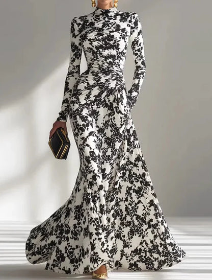 Sexy Floral Print Maxi Dress