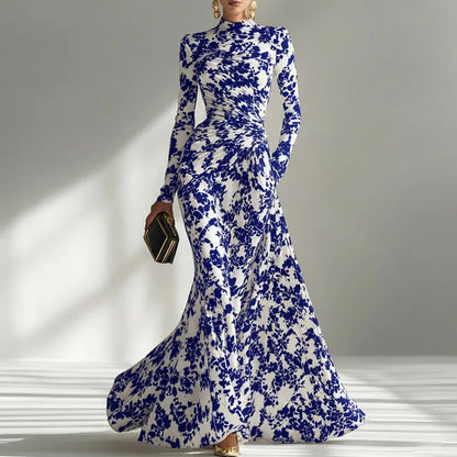 Sexy Floral Print Maxi Dress