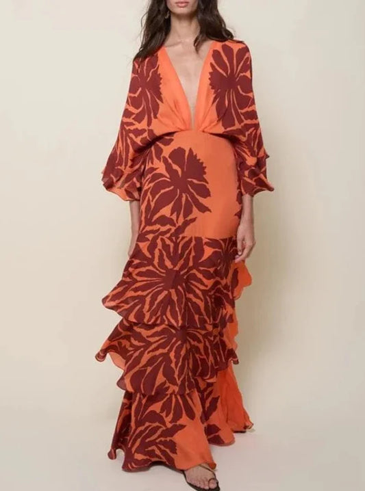 Ruffle maxi Dress
