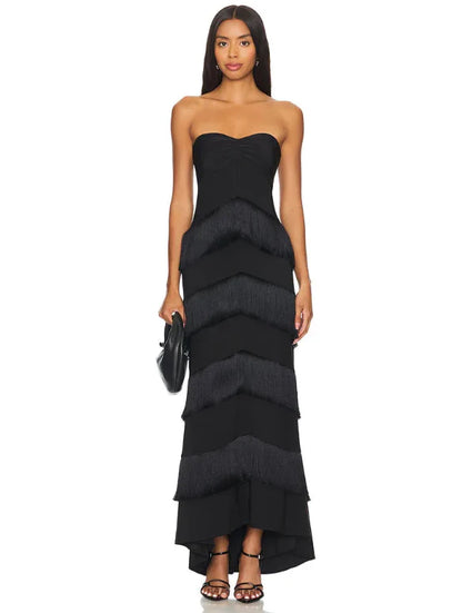 Modern Black Evening Gown