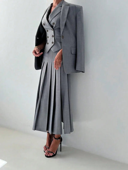 Elegant Lady Dress 3pcs Set