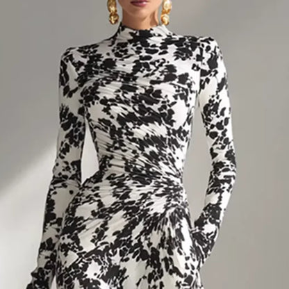 Sexy Floral Print Maxi Dress