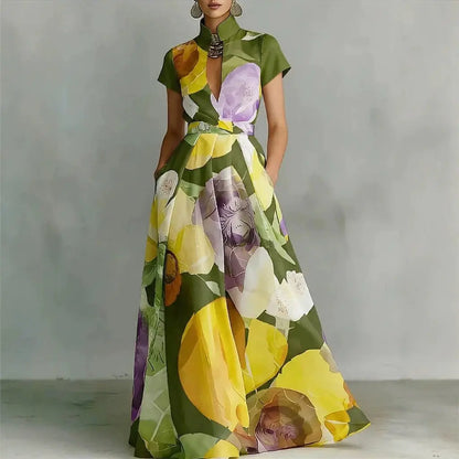 Waterfront Floral  Dress