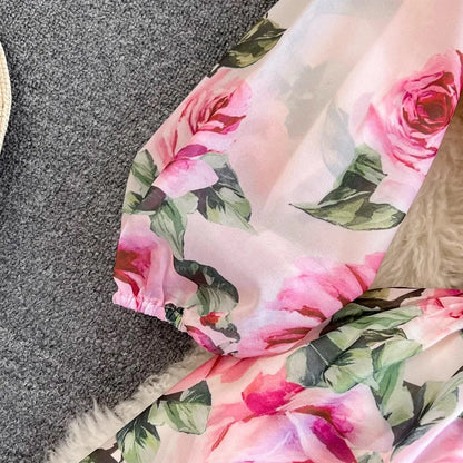 Rose Floral Dress