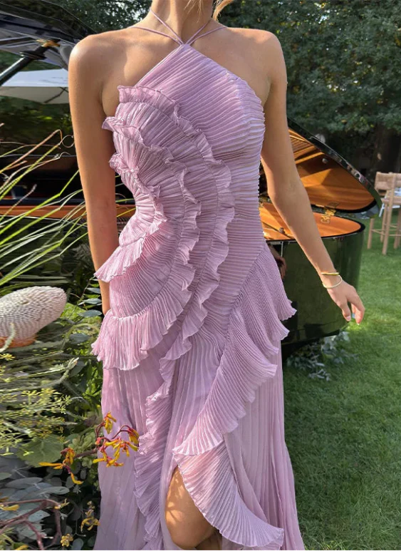 Nikki Strap Ruffles Dress