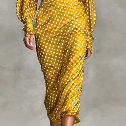 Bowknot Polka Dress