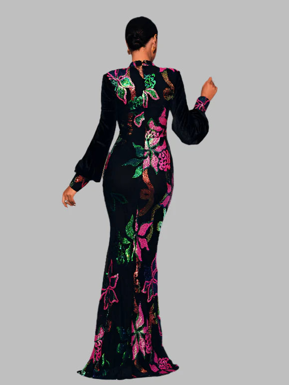 Black Swan Sequins Dress