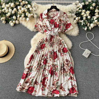 Print Drape Dress