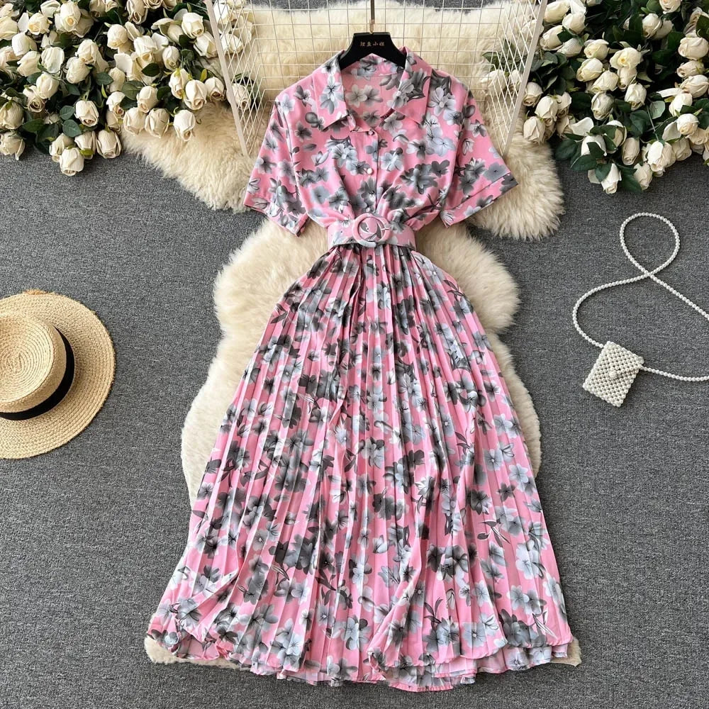 Print Drape Dress