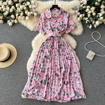 Print Drape Dress