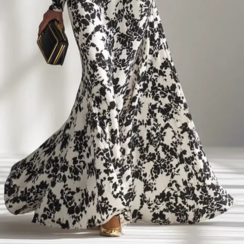 Sexy Floral Print Maxi Dress