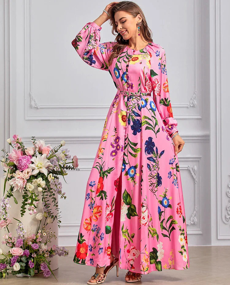 Koral Chiffon Maxi Dress