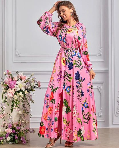 Koral Chiffon Maxi Dress