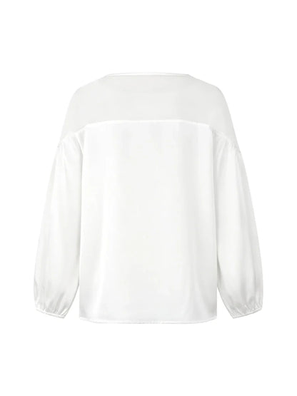 Sheer Floral Embroidered Shirt