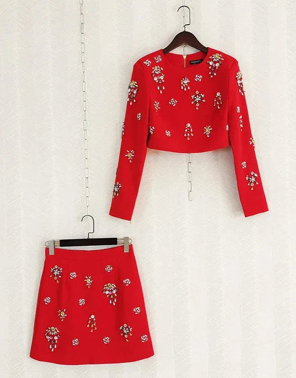 Diamonds Skirt Set