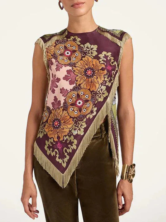 Tassel Irregular Top
