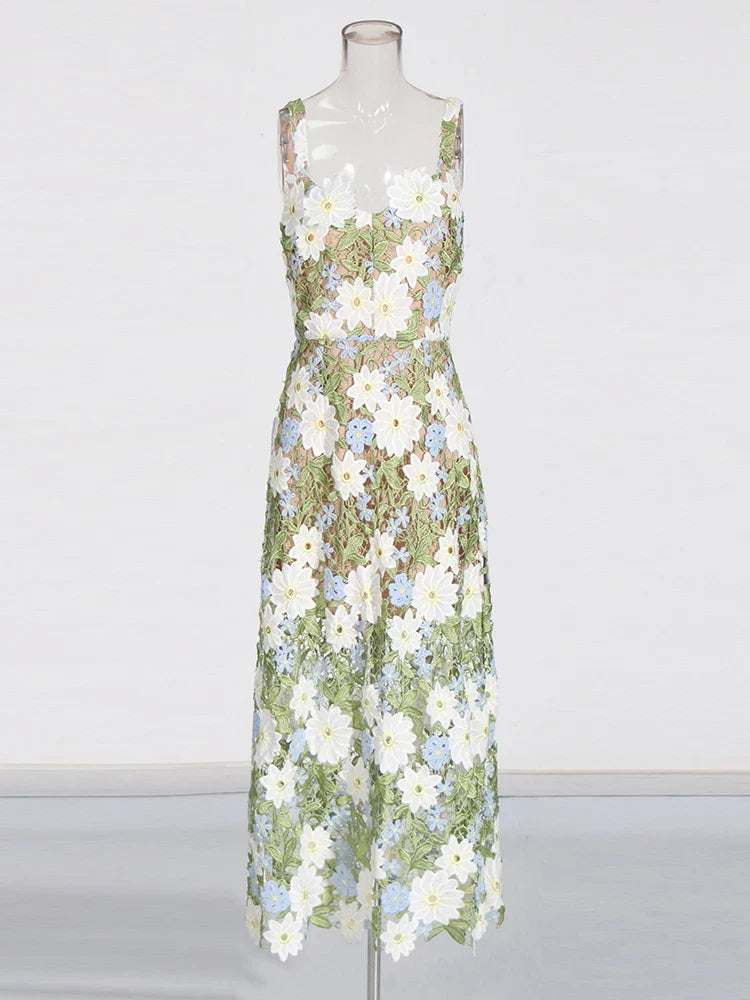 Floral Cutout Dress
