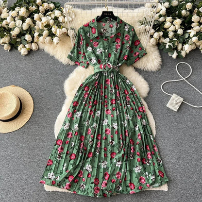 Print Drape Dress