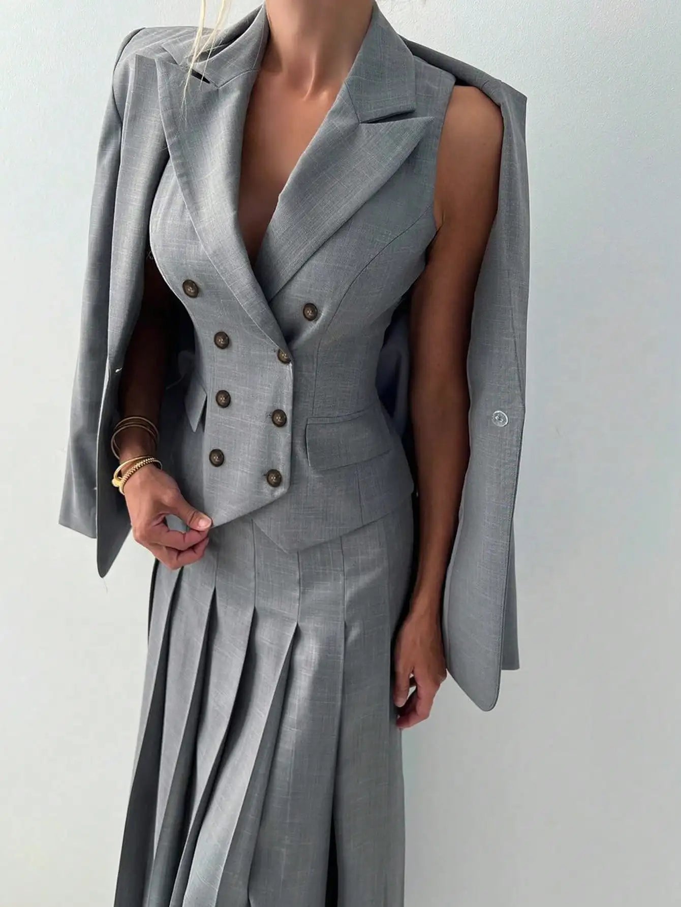 Elegant Lady Dress 3pcs Set