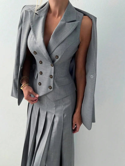 Elegant Lady Dress 3pcs Set