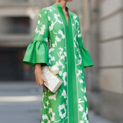 Green French Dress
