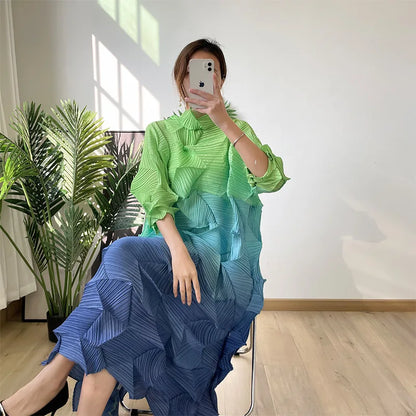 Diamond Pleated Dress