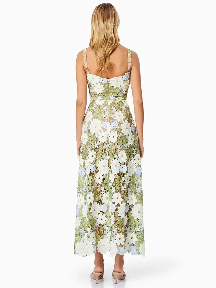 Floral Cutout Dress