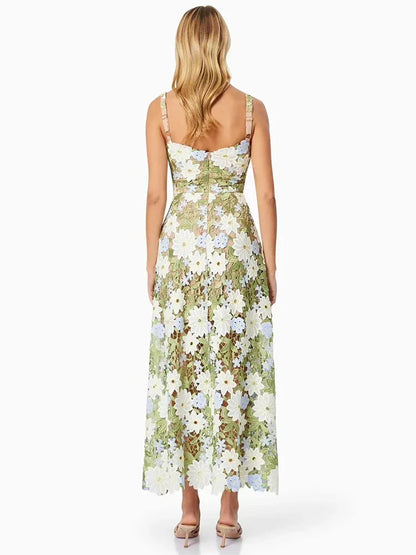Floral Cutout Dress