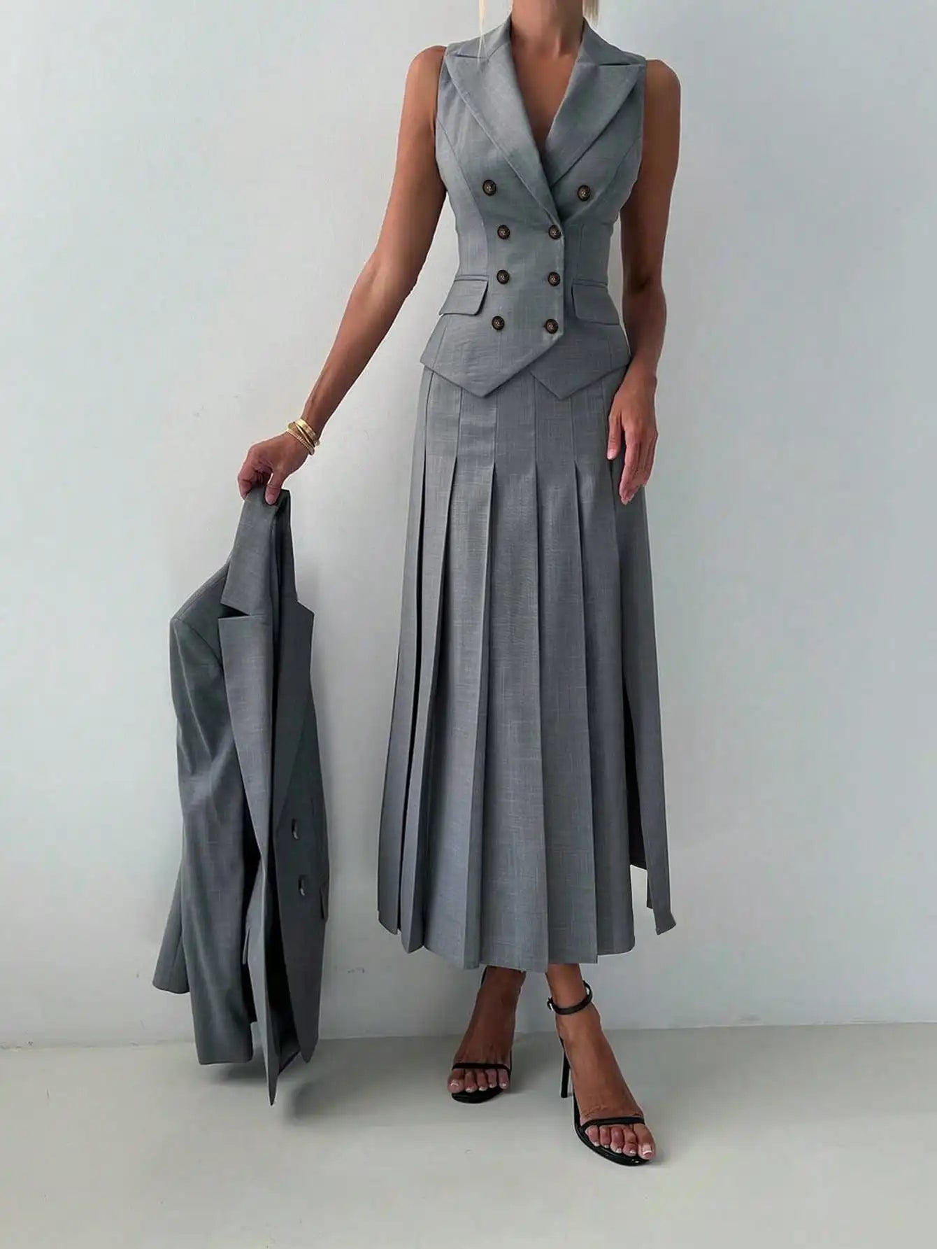 Elegant Lady Dress 3pcs Set