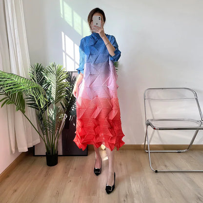 Diamond Pleated Dress